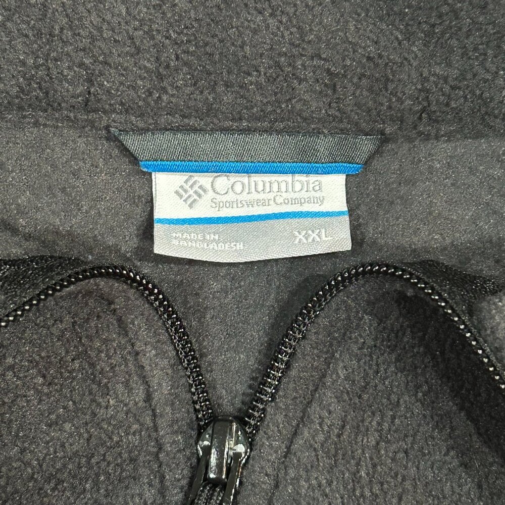 Columbia Fleece All Zip Jacket - Red/Black - Men's XXL - Picture 4 of 5